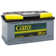 Аккумулятор GANZ 100 А/ч обратная R+ 353x175x190 EN820 А GANZ арт. GA1000