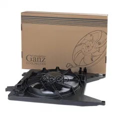 Вентилятор охлаждения в сборе (с резистором, A/C+) для RENAULT Logan (с 2008г)/LADA Largus с конд. GANZ GIC06248 GANZ арт. GIC06248