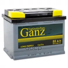 Аккумулятор GANZ Standart 55 А/ч прямой L+ 242x175x190 L2 EN 500 А GANZ арт. GA551