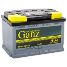 Аккумулятор GANZ 75 А/ч Обратная 278x175x190 EN680 А GANZ арт. GA750
