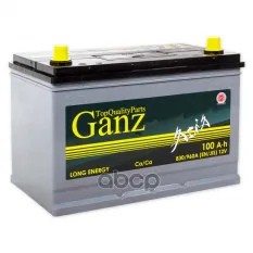 Аккумулятор GANZ ASIA 100 А/ч обратная R+ 304x173x220 EN830 А GANZ арт. GAA1000