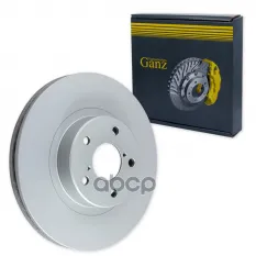 Диск тормозной передний с покрытием SUBARU Forester III 2007-> /Vent D=277mm GANZ арт. GIJ06101