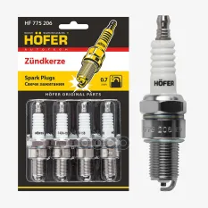 Свеча зажигания ВАЗ 2101-2108 карб. (0,7мм, R) 4шт, блистер, HOFER HF775206 HOFER арт. HF775206