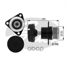 (7789-10060) Обгонный шкив генератора Ford C-Max 07-, Focus 01-04, II 04-, Galaxy 06-, Mondeo IV 07-, S-Max 06-, Tourneo 02-, Transit 02- Gates арт. O