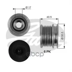 (7789-10012) Обгонный шкив генератора Mercedes C,E,V-Class,Vito,Sprinter (W202,210,S202,210,901,902,903,904,638/2) CDI (09.97-05.06) Gates арт. OAP706