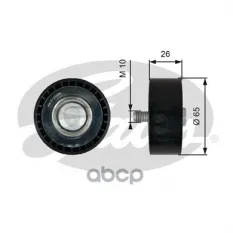 ролик обводной! Chevrolet Lacetti/Nubira 2.0D 06>, Opel Antara 2.0CDi 06> Gates арт. T36760