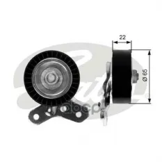 ролик обводной генератора! сверху Audi A3/TT, VW Jetta/New Beetle 2.5FSI 05> Gates арт. T36106
