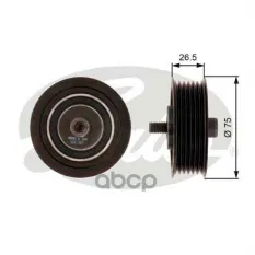 (7803-21362) Ролик приводного ремня Audi A1 11-, Seat Ibiza V 09-, Alhambra 10-, Skoda Fabia 10-, VW Golf V,VI 06-, Touran 06- Gates арт. T36262
