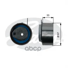(7784-21008) Ролик приводного ремня CHRYSLER/DODGE/JEEP 2,4 00- Gates арт. T43008