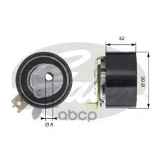 (7784-21014) Ролик приводного ремня Dacia Logan,Sandero,Nissan Almera,Kubistar,Micra,Note,Qashqai,Tida,Renault Clio II,III,Grand ScenicII,Kangoo,Lagun
