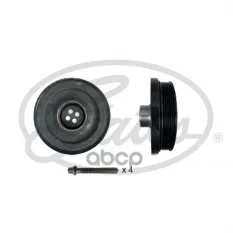 (7845-20140) Шкив коленвала (с болтами, 4шт.) BMW 1 (E81,82,87,88) 04-, 3 (E90,91,92,93) 05-, 5 (E60,61) 05-, X1 (E84) 09-, X3 (83) 07- Gates арт. TVD