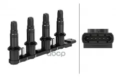 1208021 Катушка зажигания OPEL Astra/ Zafira 1.6-1.8L HELLA арт. 5DA 193 175-331