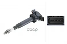 9091902262 Катушка зажигания TOYOTA AVENSIS,COROLLA 1.6,1.8L 00=>,AYGO/PEUGEOT 107 1.0L05=> HELLA арт. 5DA 358 000-421