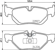 колодки тормозные дисковые BMW X1 (E84) BMW (BRILLIANCE) 3 SERIES (E90)  X1 (E84) / BMW 1 (E81)  1 ( HELLA арт. 8db355011-301