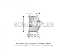 535 0075 10_Обгонный шкив генератора BMW 1,3,Z4 (E46,81,82,85,87,90) I,ti,Ci (04.00-) Ina арт. 535007510