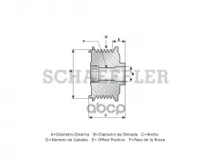 535 0218 10_Обгонный шкив генератора FORD Focus II, VOLVO C70 II/S40 II/V50 04- Ina арт. 535021810