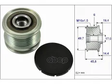 535 0168 10_Обгонный шкив генератора Mercedes C-Class (W204,S204,C204) 07-, CLS (C218) 11-, E-Class (W211,212,S212,A207,C207) 09-, Sprinter 06-, Vito 