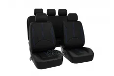 Чехлы универсальные ELITE, экокожа, черн/синяя строчка, SRS Airbag, 11 предметов, поролон 3мм, 4 м Kraft арт. KT 835632