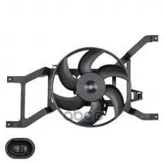 Крыльчатка с эл. мотором RENAULT LOGAN (08-)/LADA LARGUS (12-) LUZAR LFC0955 (8200779073) LUZAR арт. LFC0955