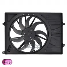 Электровентилятор охлаждения для автомобилей Hyundai Santa Fe IV (19-) 2.4i (с кожухом) LUZAR арт. LFK0823