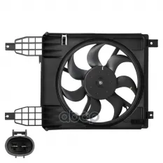 Крыльчатка с эл. мотором CHEVROLET AVEO T255 (08-) LUZAR LFK0581 (95950465) LUZAR арт. lfk-0581