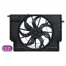 Электровентилятор охлаждения Geely Tugella (19-) 2.0T (с кожухом) LUZAR арт. LFK3031