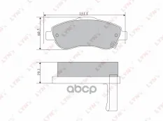 К-т дисков. тормоз. колодок HONDA CR-V 2.0-2.4 06> LYNXauto арт. BD3418