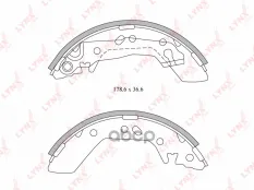 К-т бараб. тормоз. колодок HYUNDAI Accent 1.3-1.5 00> LYNXauto арт. BS3601