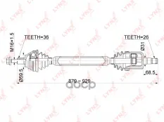 Привод в сборе R LYNXauto арт. CD-1141