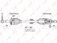Привод в сборе R LADA Vesta 1.6 MT JH3 15> LYNXauto арт. cd-1179a