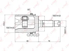 ШРУС наружный LYNXauto арт. CO-3768A