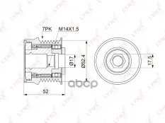 шкив генератора! Lexus RX 300/350 03> LYNXauto арт. PA1150