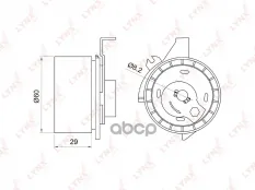 Ролик натяжителя LYNXauto арт. PB1047