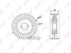 Ролик приводного ремня AUDI A4 3.2 05-15 / A5 3.0-3.2 07> / A6 2.4-3.2 04> / A7 2.8-3.0 10> / A8 2.8-3.2 07> / Q5 3.0-3.2 08> / Q7(4L/4M) 3.0 10>, POR