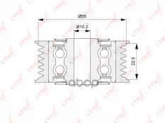 Ролик направляющий / приводной LEXUS LS460 08> / GS460 07> LYNXauto арт. pb-7042