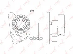 Натяжитель / приводной VOLVO S40 I 1.6-2.0 95-03 / S60 I 2.0-2.5 00-10 / C70 2.0-2.4 98-05 LYNXauto арт. pt-3119