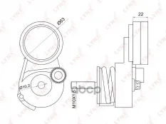 Натяжитель ремня LYNXauto арт. PT3033