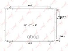 Радиатор кондиционера LYNXauto арт. RC-0401