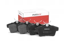 Колодки тормозные задние дисковые к-кт METACO арт. 3010-124