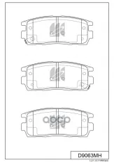 Колодки тормозные дисковые + противоскрипные пластины SUZUKI MK KASHIYAMA арт. d9063mh