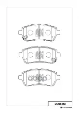 Колодки тормозные дисковые Daihatsu/Mazda MK KASHIYAMA арт. d0051m