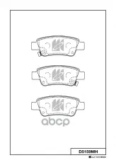 D5159MH колодки дисковые задние! Honda CR-V 2.0/2.4/2.2D 06> MK KASHIYAMA арт. D5159MH