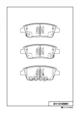 Колодки тормозные дисковые MK KASHIYAMA арт. d11318mh
