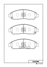 D5229 колодки дисковые передние! Acura MDX/ZDX 07-11, Honda Pilot 09-11 MK KASHIYAMA арт. D5229M