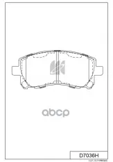 D7036-01 655 02=Y07-7036 !колодки дисковые п Subaru Forester 2.0 02>/Legacy2.5i 4WD 96-99 MK KASHIYAMA арт. D7036H