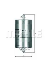 Фильтр топливный Mahle/Knecht арт. kl9