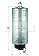 Фильтр топливный Mahle/Knecht арт. kl39