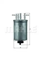 ФИЛЬТР ТОПЛИВНЫЙ Mahle/Knecht арт. KL451