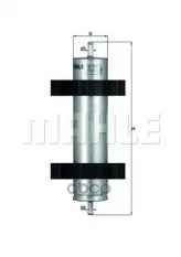 Фильтр топливный BMW 318D/TD, 320D/CD (E46) 8/01--> Mahle/Knecht арт. KL478