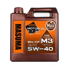 Масло моторное 5W-40 SN/CF/A3/B4 (универсальное, полусинтетика) 4л Masuma арт. M-3013E